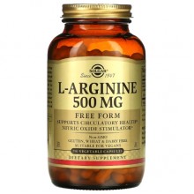 Аргинин Solgar L-Arginine, Free Form 500 mg 250 Veg Caps