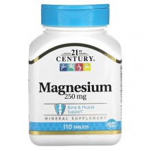 Микроэлемент Магний 21st Century Magnesium 250 mg 250 Tabs