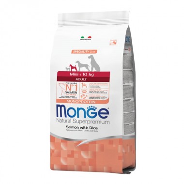  Monge Dog Mini Adult лосось с рисом 2,5 Кг