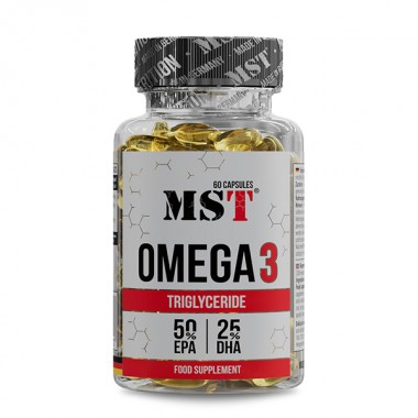 Омега для спорта MST Nutrition Omega 3 Triglyceride 75% 60 Caps Омега для спорта MST Nutrition Omega 3 Triglyceride 75% 60 Caps