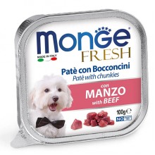 Влажный корм для собак Monge Dog Wet FRESH говядина 0,1 Кг