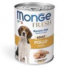 Влажный корм для собак Monge Dog Wet FRESH курица 0,4 Кг