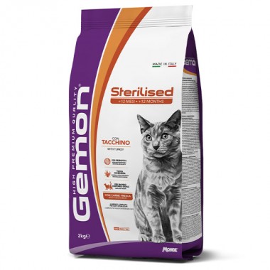  Gemon Cat Sterilised с индейкой 2 кг
