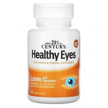 Комплекс для профилактики зрения 21st Century Healthy Eyes Lutein & Zeaxanthin 60 Caps