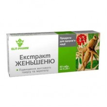 Женьшень Elit-Pharm Экстракт Женьшеня 40 таб Женьшень Elit-Pharm Экстракт Женьшеня 40 таб