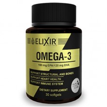 Омега 3 Elixir Omega-3 1000 mg 30 Softgels Омега 3 Elixir Omega-3 1000 mg 30 Softgels