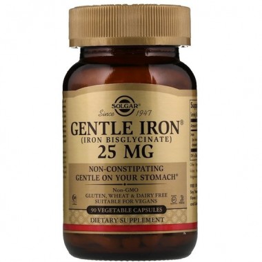 Микроэлемент Железо Solgar Gentle Iron 25 mg 90 Veg Caps SOL-01249