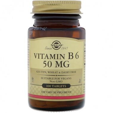 Пиридоксин Solgar Vitamin B6 50 mg 100 Veg Tabs