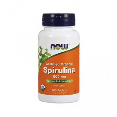 Спирулина NOW Foods Spirulina 500 mg 100 Tabs Спирулина NOW Foods Spirulina 500 mg 100 Tabs
