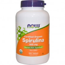 Спирулина NOW Foods Spirulina 500 mg 500 Tabs