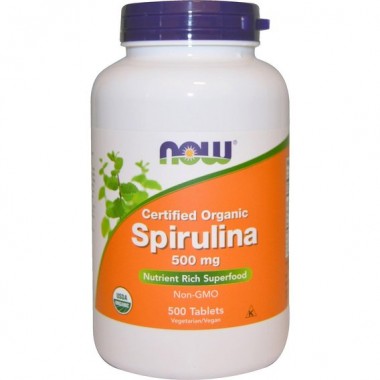 Спирулина NOW Foods Spirulina 500 mg 500 Tabs