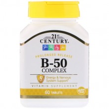 В комплекс 21st Century Vitamin B-50 Complex 60 Tabs