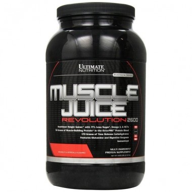 Гейнер Ultimate Nutrition Muscle Juice Revolution 2600 2120 g /8 servings/ Vanilla Cream Гейнер Ultimate Nutrition Muscle Juice Revolution 2600 2120 g /8 servings/ Vanilla Cream