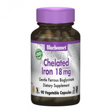 Микроэлемент Железо Bluebonnet Nutrition Albion Chelated Iron 18 mg 90 Caps Микроэлемент Железо Bluebonnet Nutrition Albion Chelated Iron 18 mg 90 Caps