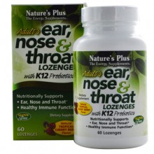Противопростудное средство Nature's Plus Adults Ear Nose & Throat 60 Lozenges Tropical cherry