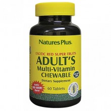 Витаминно-минеральный комплекс Nature's Plus Adults Multi-Vitamin Chewable 60 Tabs Red berry flavor Витаминно-минеральный комплекс Nature's Plus Adults Multi-Vitamin Chewable 60 Tabs Red berry flavor