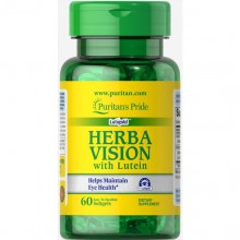 Комплекс для профилактики зрения Puritan's Pride Herbavision with Lutein and Bilberry 6 mg 60 Softgels
