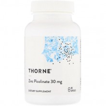 Микроэлемент Цинк Thorne Research Double Strength Zinc Picolinate 30 mg 180 Veg Caps