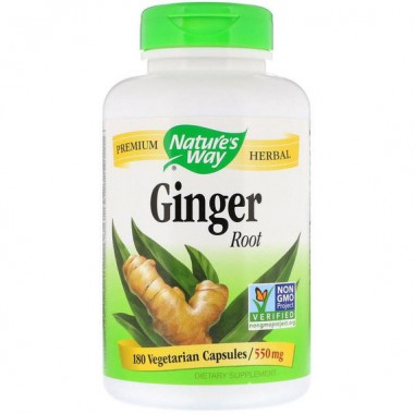 Корень имбиря Nature's Way Ginger Root 550 mg 180 Caps