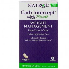Комплекс для снижения веса Natrol Carb Intercept with Phase 2 Carb Controller 120 Veg Caps