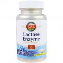 Лактаза KAL Lactase Enzyme 250 mg 60 Softgels CAL-80206 Лактаза KAL Lactase Enzyme 250 mg 60 Softgels CAL-80206