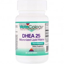 ДГЭА Nutricology DHEA 25 Micronized Lipid Matrix 60 Tabs ARG-52820