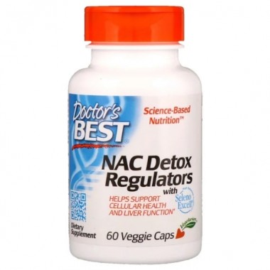 Комплекс для профилактики работы печени Doctor's Best NAC Detox Regulators 60 Veg Caps DRB-00279