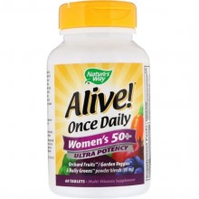 Витаминно-минеральный комплекс Nature's Way Alive! Once Daily Women's 50+ 60 Tabs NWY-15692 Витаминно-минеральный комплекс Nature's Way Alive! Once Daily Women's 50+ 60 Tabs NWY-15692