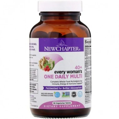 Витаминно-минеральный комплекс New Chapter 40+ Every Woman's One Daily Multi 96 Tabs NCR-00364 Витаминно-минеральный комплекс New Chapter 40+ Every Woman's One Daily Multi 96 Tabs NCR-00364