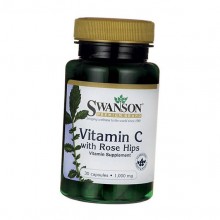 Витамин C Swanson Vitamin C with Rose Hips 1000 mg 30 Caps SWA-11251