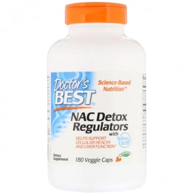 Ацетилцистеин Doctor's Best NAC Detox Regulators 180 Veg Caps DRB-00517