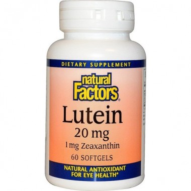Лютеин Natural Factors Lutein 20 mg 60 Softgels NFS01032