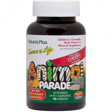 Витаминно-минеральный комплекс Nature's Plus Animal Parade 90 Animal Shaped Gummies Cherry Flavor NTP29970