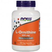 Орнитин NOW Foods L-Ornithine 500 mg 120 Veg Caps NF0122 Орнитин NOW Foods L-Ornithine 500 mg 120 Veg Caps NF0122