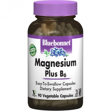 Микроэлемент Магний Bluebonnet Nutrition Magnesium Plus B6 90 Veg Caps BLB0735 Микроэлемент Магний Bluebonnet Nutrition Magnesium Plus B6 90 Veg Caps BLB0735