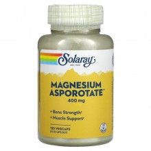Микроэлемент Магний Solaray Magnesium Asporotate 400 mg 120 Veg Caps SOR-04621