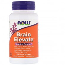 Комплекс для профилактики работы головного мозга NOW Foods Brain Elevate 60 Veg Caps NOW-03303 Комплекс для профилактики работы головного мозга NOW Foods Brain Elevate 60 Veg Caps NOW-03303