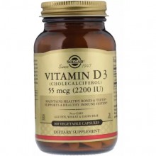Витамин D Solgar Vitamin D3 (Cholecalciferol) 2200 IU 100 Veg Caps SOL03317 Витамин D Solgar Vitamin D3 (Cholecalciferol) 2200 IU 100 Veg Caps SOL03317