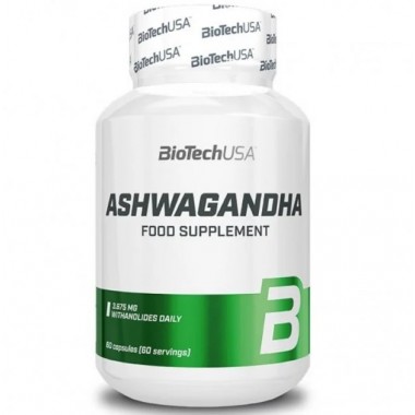 Ашфаганда для спорта BioTechUSA Ashwagandha 60 Caps