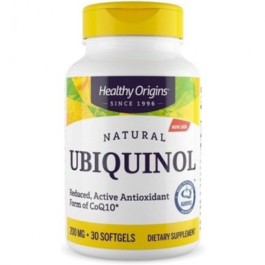 Коэнзим Healthy Origins Ubiquinol 200 mg 30 Softgels Коэнзим Healthy Origins Ubiquinol 200 mg 30 Softgels