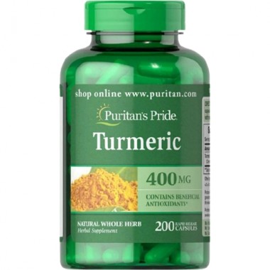 Куркума Puritan's Pride Turmeric 400 mg 200 Caps