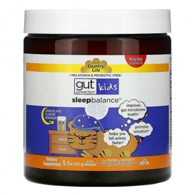 Комплекс для профилактики сна у детей Country Life Gut Connection Kids Sleep Balance 145 g