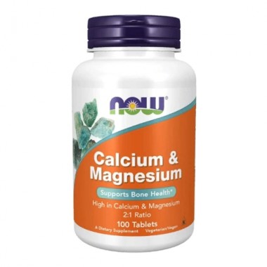 Микроэлемент Кальций NOW Foods Calcium & Magnesium, 500/250 mg 100 Tabs Микроэлемент Кальций NOW Foods Calcium & Magnesium, 500/250 mg 100 Tabs
