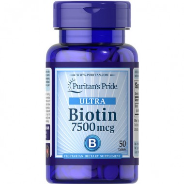 Биотин Puritan's Pride Biotin 7500 mcg 50 Tabs PTP-18545 Биотин Puritan's Pride Biotin 7500 mcg 50 Tabs PTP-18545
