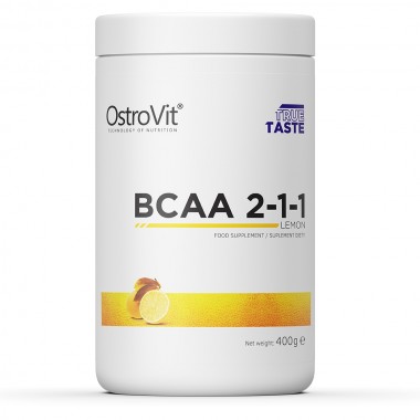 Аминокислота BCAA для спорта OstroVit BCAA 2-1-1 400 g /40 servings/ Lemon