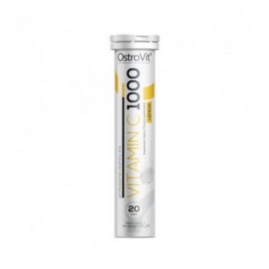 Витамин C для спорта OstroVit Vitamin C 1000 20 Tabs Lemon