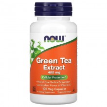 Зеленый чай NOW Foods Green Tea Extract 400 mg 100 Veg Caps Зеленый чай NOW Foods Green Tea Extract 400 mg 100 Veg Caps
