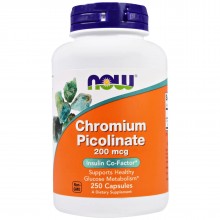Микроэлемент Хром NOW Foods Chromium Picolinate 200 mcg 250 Caps Микроэлемент Хром NOW Foods Chromium Picolinate 200 mcg 250 Caps