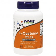 Цистеин NOW Foods L-Cysteine 500 mg 100 Tabs Цистеин NOW Foods L-Cysteine 500 mg 100 Tabs