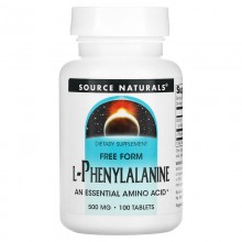 Фенилаланин Source Naturals L-Phenylalanine 500 mg 100 Tabs